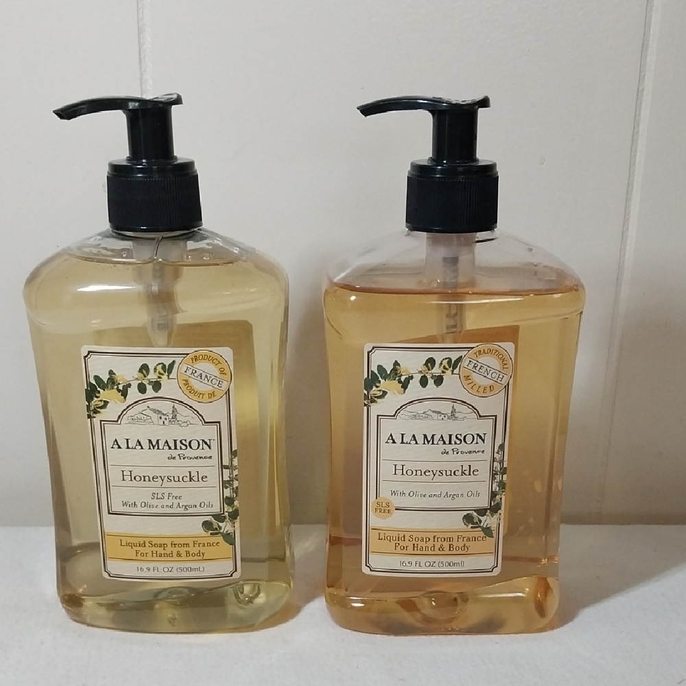 A La Maison Honeysuckle Liquid Soap 16.9 Fl Oz Lot Of 2
